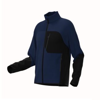 Sweater jacket HYBRID mid layer (Navy/Black)