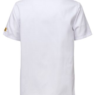 Antistatic Short Sleeved Jacket White