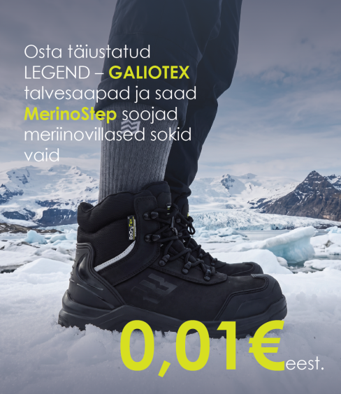 GALIOTEX + MerinoStep sokid vaid 0,01 € eest!