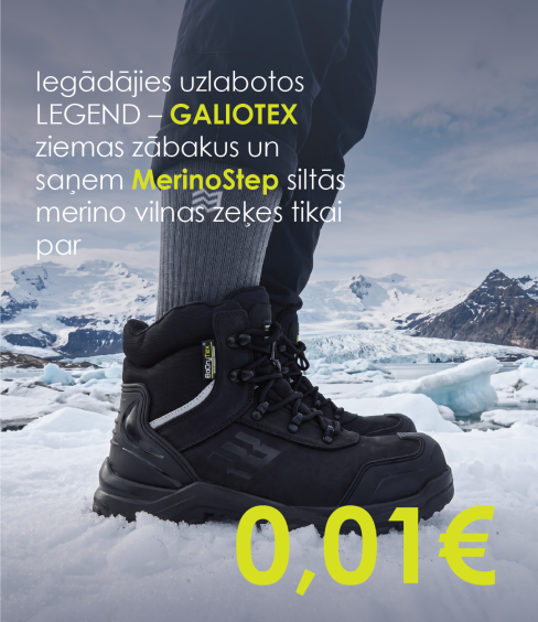 GALIOTEX + MerinoStep zeķes tikai par 0,01 €!